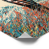 ケニアのアンボセリ国立公園のゼブラ ポスター (角)