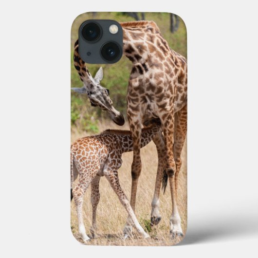 ケニアのキリン·マザー·ベビー Case-Mate iPhoneケース (裏面)