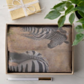 ケニアのゼブラ 薄葉紙 (ギフト)