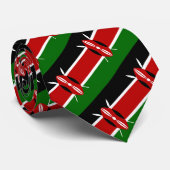 ケニアのタイ、ファッションケニア国旗、ビジネス ネクタイ (ロール)