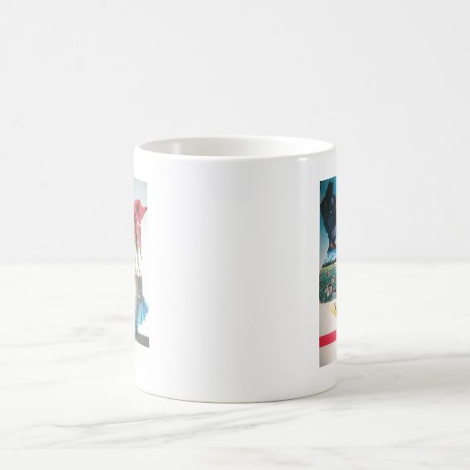 ケニアのタペストリー:野生生物、文化、沿岸ビーチ コーヒーマグカップ (中央)