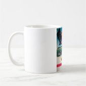 ケニアのタペストリー:野生生物、文化、沿岸ビーチ コーヒーマグカップ (左)