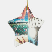 ケニアのタペストリー:野生生物、文化、沿岸ビーチ セラミックオーナメント (右)