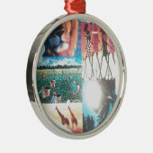 ケニアのタペストリー:野生生物、文化、沿岸ビーチ メタルオーナメント (右)