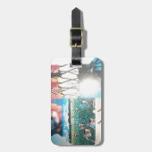 ケニアのタペストリー:野生生物、文化、沿岸ビーチ ラゲッジタグ (正面縦)