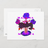 ケニアのハートアート:愛してるケニア ポストカード (正面/裏面)