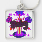 ケニアのハートアート：私はケニアを愛している キーホルダー (正面)