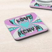 ケニアのハートアート：私はケニアを愛している コースター (左側)