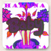 ケニアのハートアート:私はケニアを愛している コースター (正面)