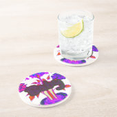 ケニアのハートアート:私はケニアを愛している コースター (側面)