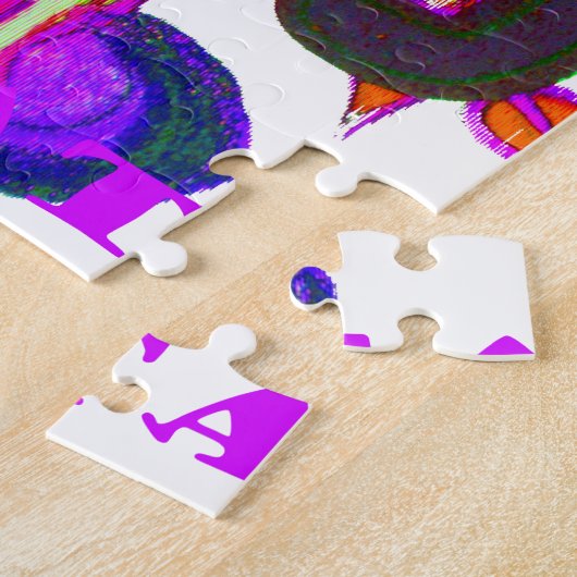 ケニアのハートアート:私はケニアを愛している ジグソーパズル (側面)