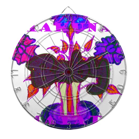 ケニアのハートアート:私はケニアを愛している ダーツボード (正面)