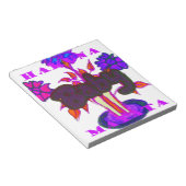 ケニアのハートアート:私はケニアを愛している ノートパッド (アングル)