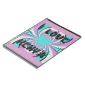 ケニアのハートアート:私はケニアを愛している ノートブック (左側)