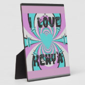 ケニアのハートアート:私はケニアを愛している フォトプラーク (側面)