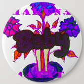 ケニアのハートアート:私はケニアを愛している 缶バッジ (正面)