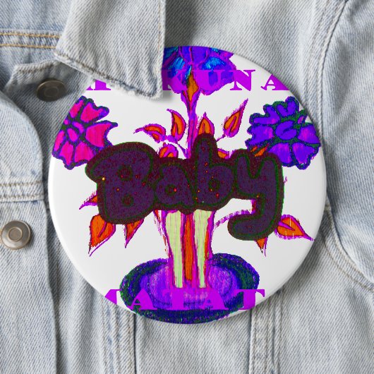 ケニアのハートアート:私はケニアを愛している 缶バッジ (インサイチュ)