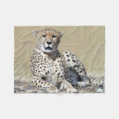 ケニアのマサイマラで撮影 フリースブランケット (正面(横))