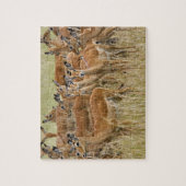 ケニアのマサイマラの女性インパラの群れ。 ジグソーパズル (縦)