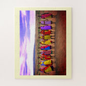 ケニアのマサイ女性 ジグソーパズル (縦)