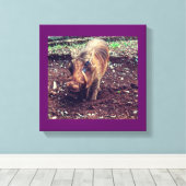 ケニアのワルソグ キャンバスプリント (インサイチュ (ウッドフロア))