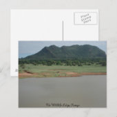 ケニアのヴォイ・ワイルドライフロッジからの自然ビュー ポストカード (正面/裏面)