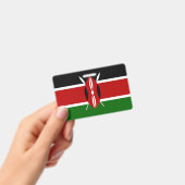 ケニアの国旗が付いた名札 バッジ (Handheld)