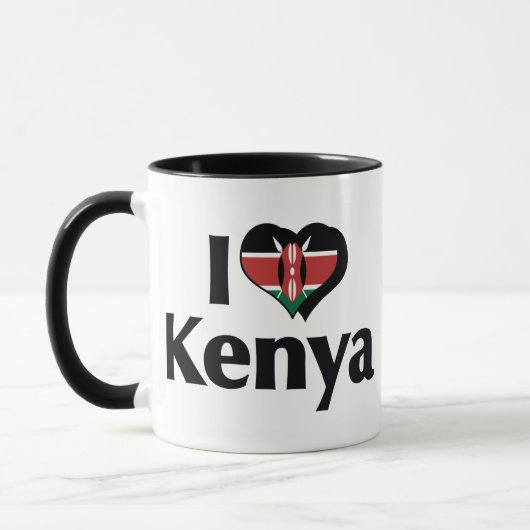 ケニアの国旗大好き マグカップ (左)