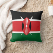 ケニアの国旗 クッション (ブランケット)