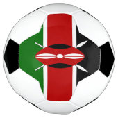 ケニアの国旗 サッカーボール (回転)