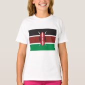 ケニアの国旗 Tシャツ (正面)