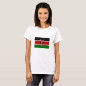 ケニアの国旗 Tシャツ (正面フル)