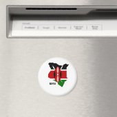 ケニアの地図と国旗 マグネット (インサイチュ (食洗機))