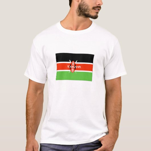 ケニアの旗 Tシャツ (正面)