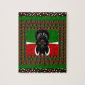 ケニアの熱気 ジグソーパズル (縦)