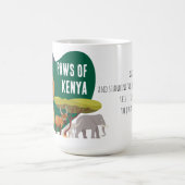 ケニアの爪 | アフリカの伝統文化ネコ コーヒーマグカップ (中央)