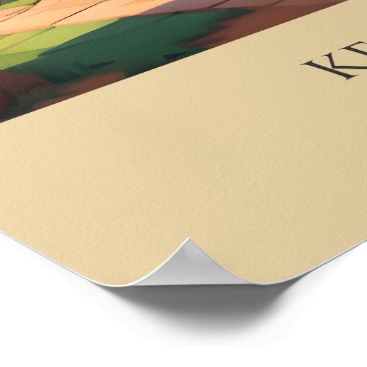 ケニアの田舎のA3サイ伝統的ズのポスター ポスター (角)