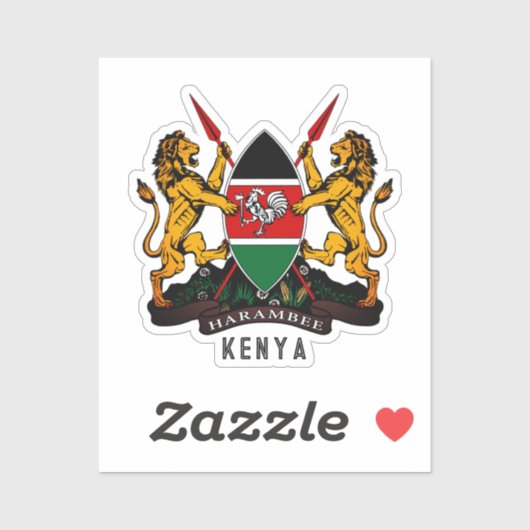 ケニアの紋章 シール (シート)