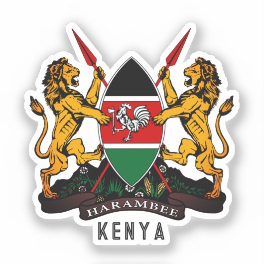 ケニアの紋章 シール (正面)