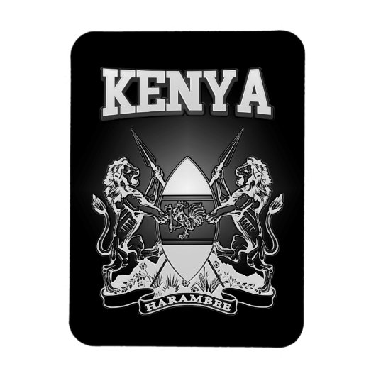 ケニアの紋章 マグネット (縦)