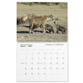 ケニアの野生動物カレンダー上の日の出(2ページ) カレンダー (3月 2027)