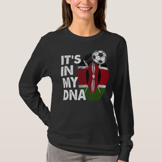 ケニアは私のDnaケニア国旗チームのケニア1 Tシャツ (正面)