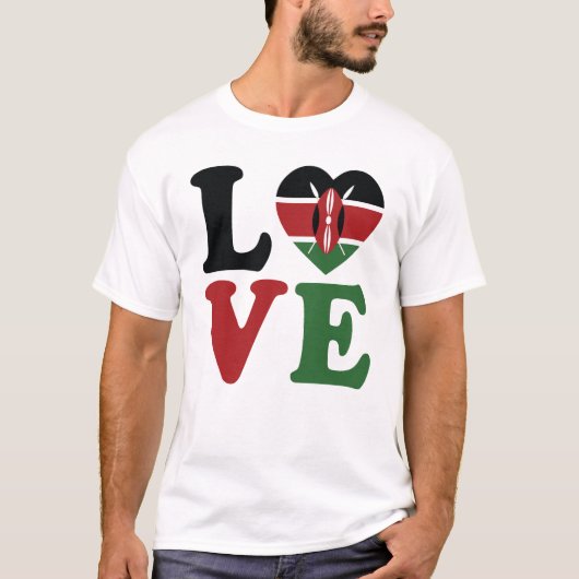 ケニアへの愛 Tシャツ (正面)