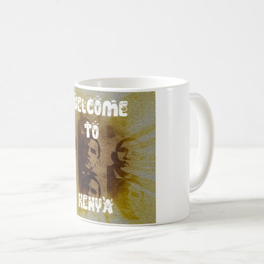 ケニアへようこそ コーヒーマグカップ (正面右)
