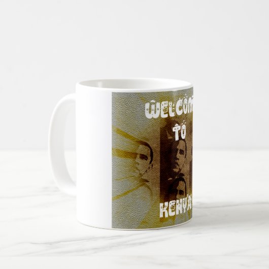 ケニアへようこそ コーヒーマグカップ (正面左)