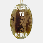 ケニアへようこそ セラミックオーナメント (左)