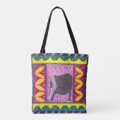 ケニアエレファントイエロートートバッグ トートバッグ (裏面)