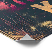 ケニアエレファントサンセット ポスター (角)