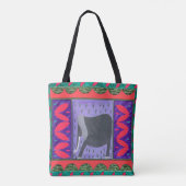 ケニアエレファントレッドトートバッグ トートバッグ (裏面)