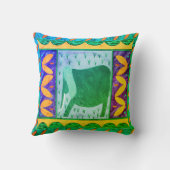 ケニアエレファント装飾用クッション クッション (裏面)